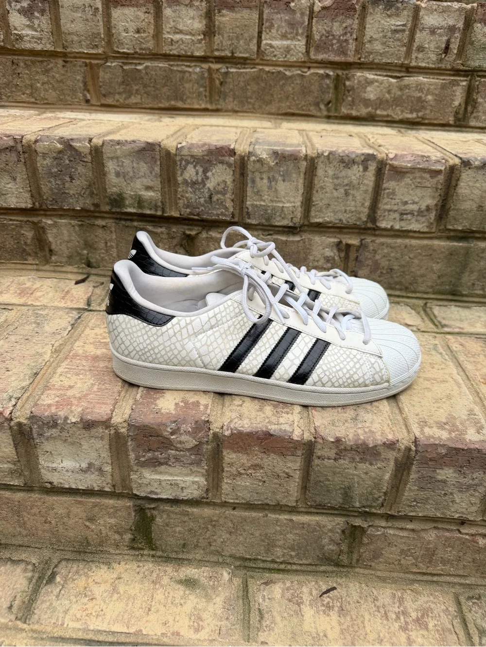 Adidas Superstar Snakeskin D70171 White Black Men’s 11